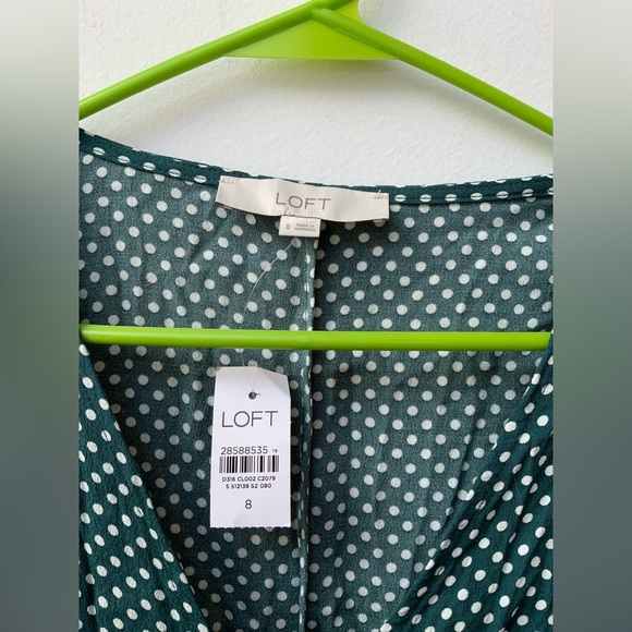 Loft Polka Dot Wrap Dress NWT - Picture 2 of 5